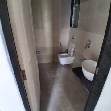 Bathroom in 1 BHK Apartment at Sanghvi S3 Proxima, Tilak Nagar – for Rent