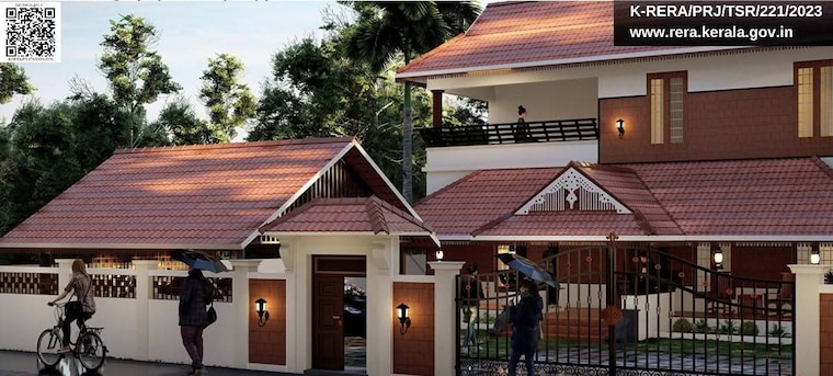 Exterior View, koorkenchery 5 Bedroom 3100 Sq.Ft. Villa In Koorkenchery Thrissur 9216325