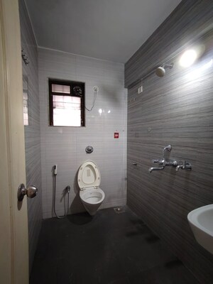 Bathroom in 3 BHK Apartment at Cosmos Jewels, Ghodbunder Road – for Rent