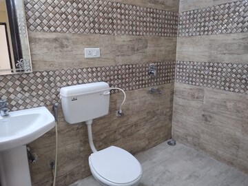Bathroom in 3 BHK Apartment at Omega Orchid Heights, Faizabad Road – for Rent