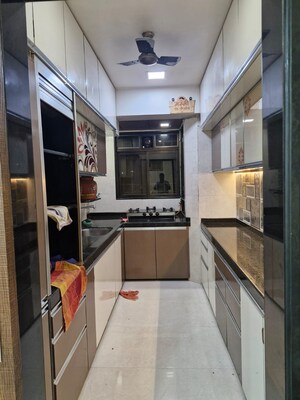 Kitchen in 1 BHK Apartment at Vasant Valley Complex, Malad East – for Rent