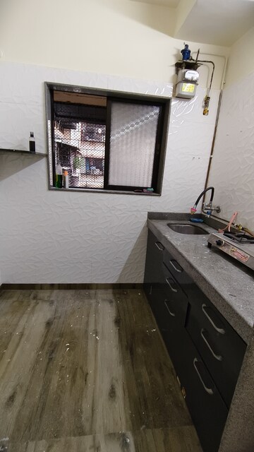Kitchen in 1 RK Apartment at Satellite Garden, Goregaon East – for Rent