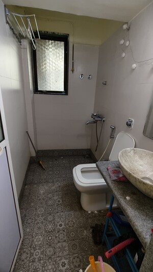 Bathroom in 1 RK Apartment at Satellite Garden, Goregaon East – for Rent