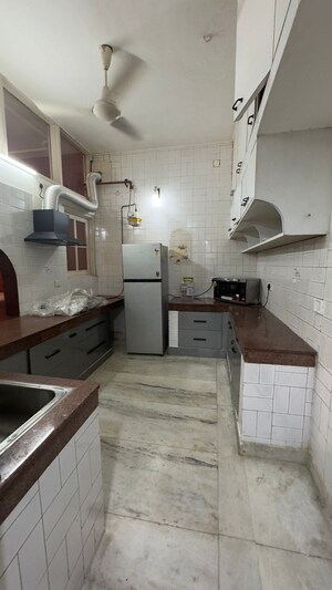 Kitchen in 3 BHK Builder Floor at Anand Niketan – for Rent