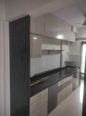 Kitchen in 3 BHK Apartment at Nirmal Polaris, Mulund West – for Rent