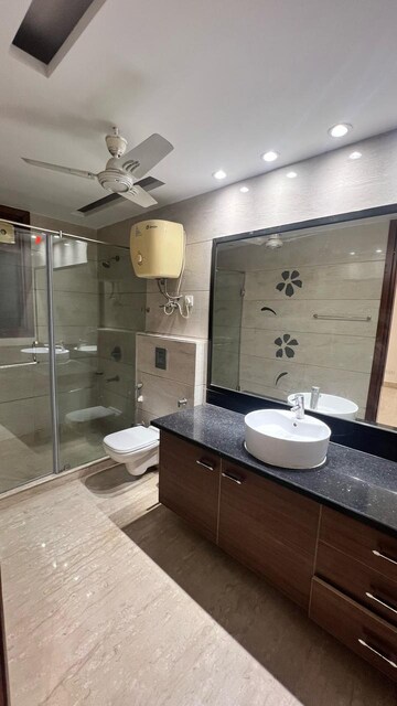 Attached Bathroom in 3 BHK Builder Floor at Boutique Residential Apartments B-228, Greater Kailash I – for Rent