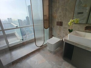 Bathroom in 3 BHK Apartment at Marathon Monte South, Byculla West – for Sale