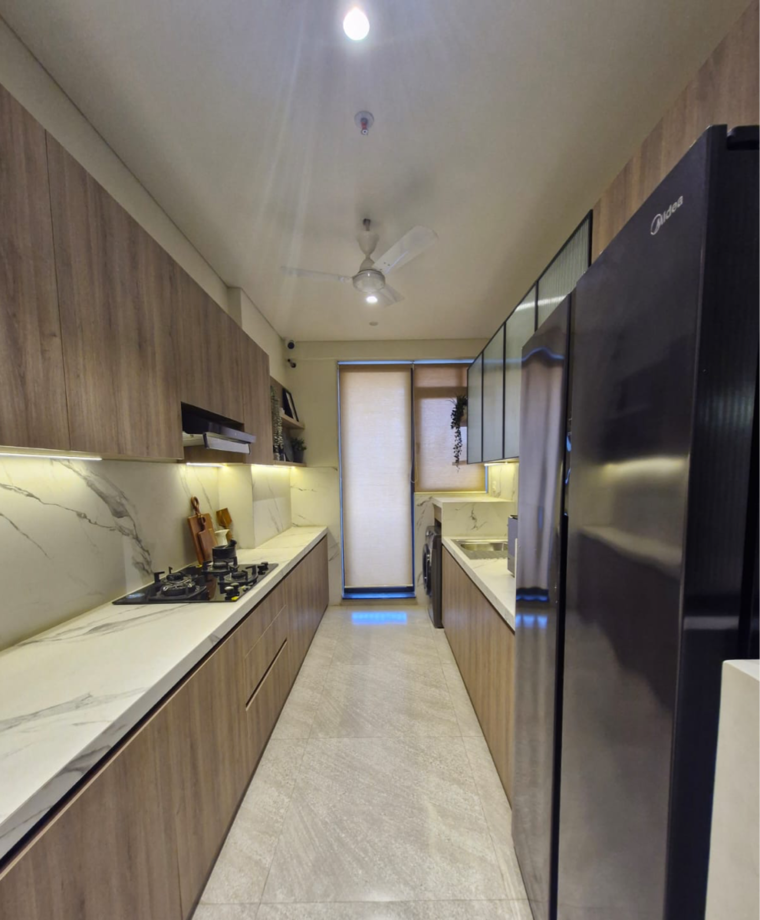 Kitchen, naman-habitat 2 Bedroom 777 Sq.Ft. Apartment In Dhakoji Sethpada Mumbai 9216932