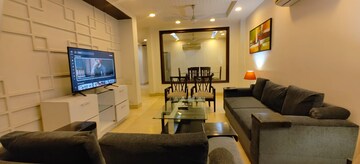 Living Room in 3 BHK Apartment at Saket – for Rent