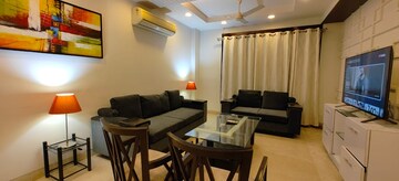 Living Room in 3 BHK Apartment at Saket – for Rent