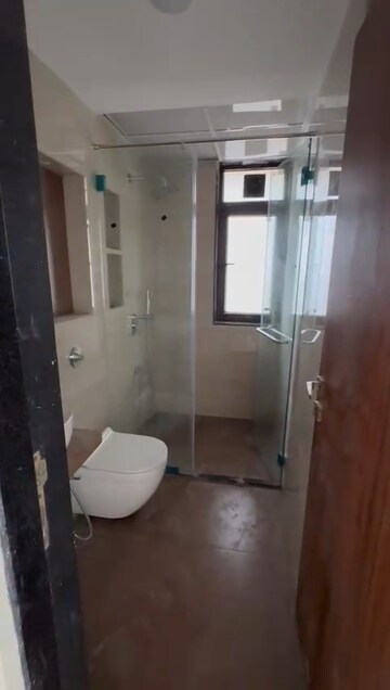 Bathroom in 3 BHK Apartment at Swapna Surabhi CHS, Santacruz East – for Rent