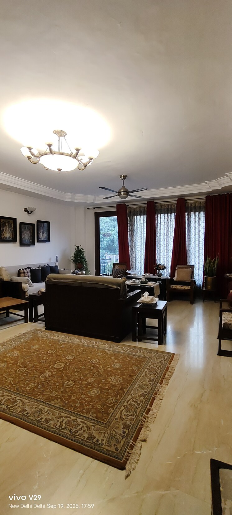 Living Room, saket 4 Bedroom 500 Sq.Yd. Builder Floor In Saket Delhi 9217344