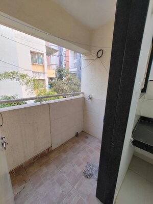 Balcony in 2 BHK Apartment at Abhinav Pebbles Urbania, Bavdhan – for Rent