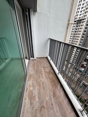 Balcony in 2 BHK Apartment at Kalpataru Immensa, Kolshet Road – for Rent