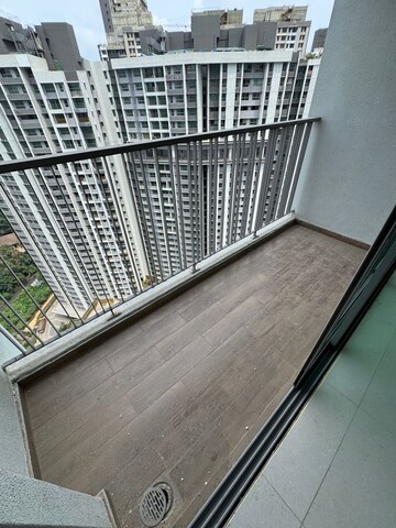 Balcony in 3 BHK Apartment at Kalpataru Immensa, Kolshet Road – for Rent
