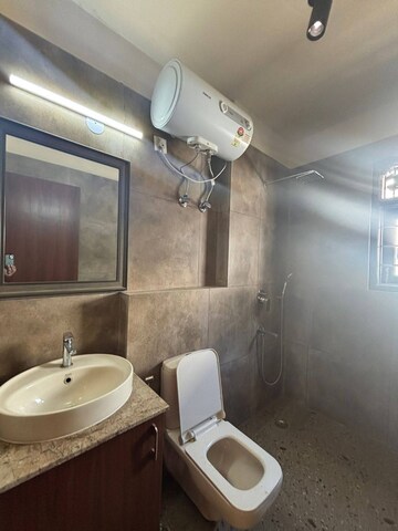 Bathroom in 4 BHK Builder Floor at Saket – for Rent