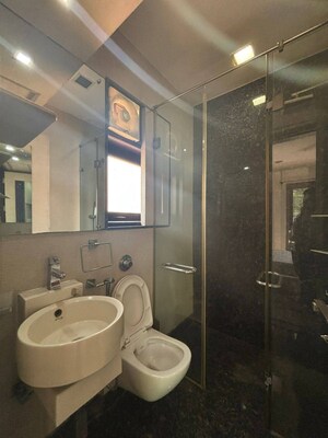 Bathroom in 4 BHK Builder Floor at Saket – for Rent