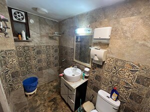 Bathroom in 3 BHK Builder Floor at Vasant Kunj – for Rent