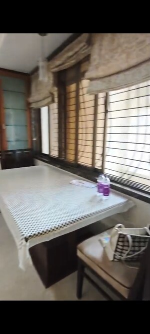 Dining area in 3 BHK Apartment at Krishnamai Apartments, Worli – for Rent