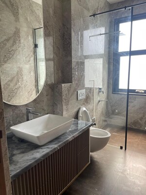 Bathroom in 3.5 BHK Builder Floor at Sushant Lok I – for Sale