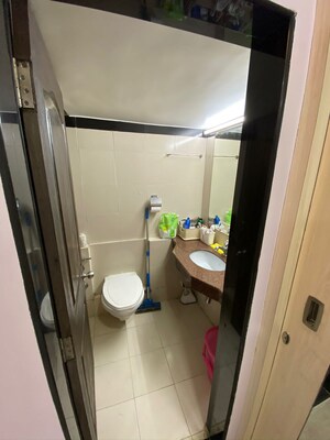 Bathroom in 1 BHK Apartment at Gurukrupa Marina Enclave, Malad West – for Sale