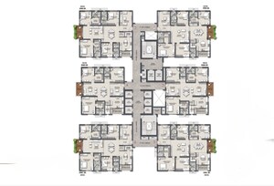 Master Plan in 3 BHK Apartment at Rajapushpa Infina, Manchirevula – for Sale