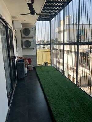 Balcony in 3 BHK Builder Floor at Sector 12 – for Rent