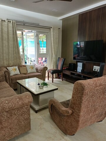 Living Room in 3 BHK Apartment at Naiknavare Sylvan Heights, Aundh – for Rent