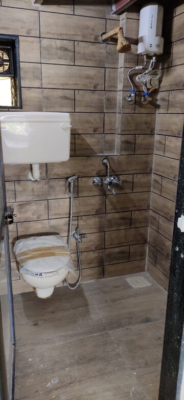Bathroom in 1 BHK Apartment at Mahape – for Rent