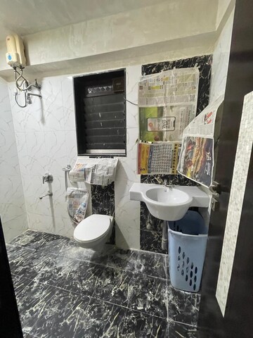 Bathroom in 2 BHK Apartment at Gundecha Heights, Kanjurmarg West – for Rent