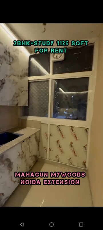 Kitchen in 2.5 BHK Apartment at Mahagun Mywoods, Sector 16c Greater Noida – for Rent