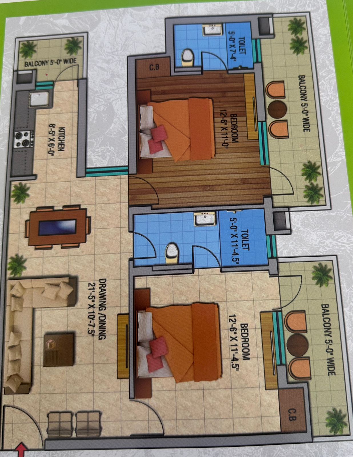 2 BHK Apartment For Sale in GPM Bloosom Greens