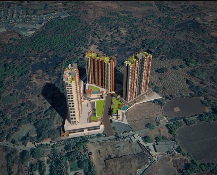 Exterior View, konnark-high-castle 1 Bedroom 642 Sq.Ft. Apartment In Palaspa Navi Mumbai 9218183
