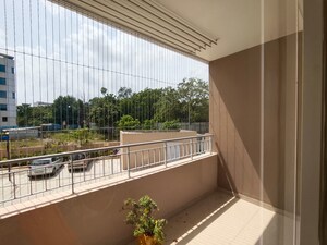 Balcony in 3 BHK Apartment at Raheja Vistas, Nacharam – for Rent