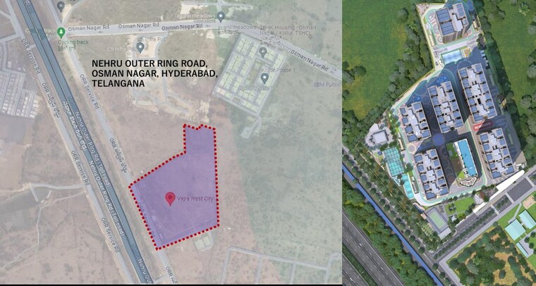 Master Plan, vajra-west-city 2 Bedroom 1420 Sq.Ft. Apartment In Osman Nagar Hyderabad 9218360
