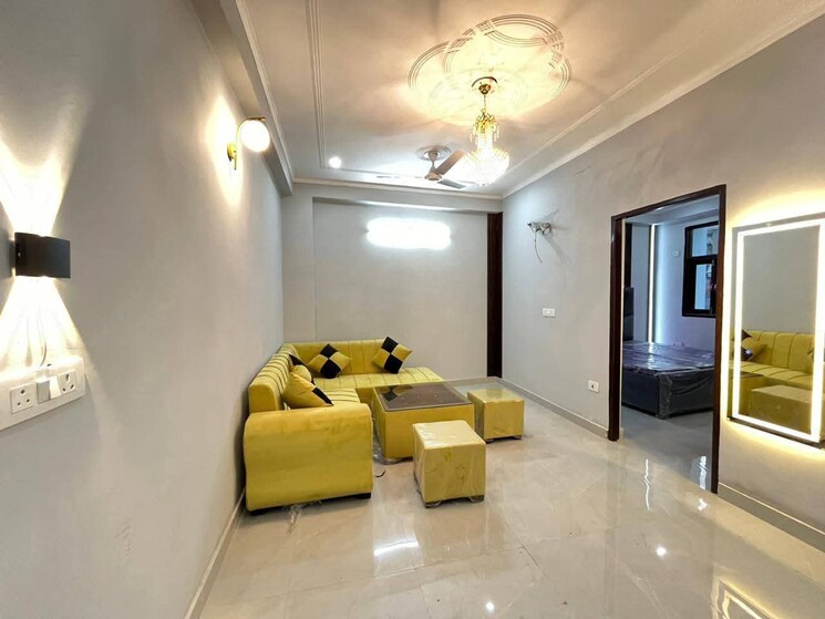 Living Room, meet-apartments 1 Bedroom 275 Sq.Ft. Builder Floor In Burari Delhi 9218413