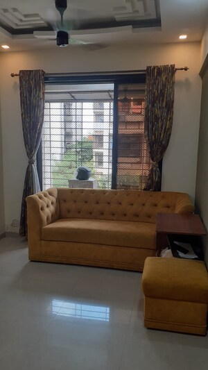 Living Room in 1 BHK Apartment at Ghansoli – for Rent