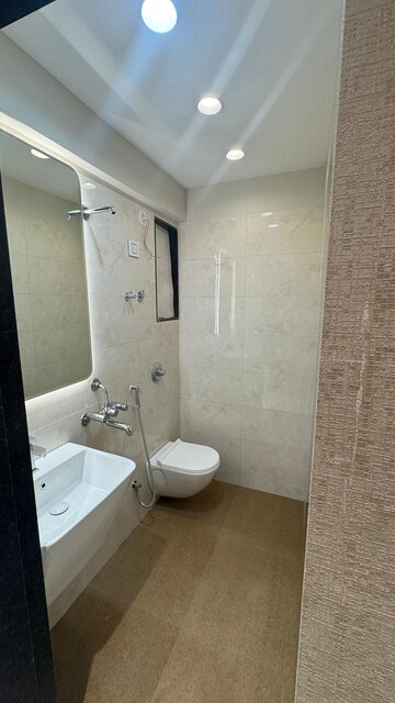 Bathroom in 1 BHK Apartment at Harsh Trinity Oasis, Bapane – for Sale