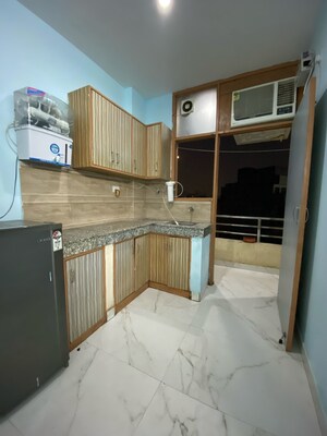 Kitchen in 1 RK Apartment at Unitech South City 1, South City 1 – for Rent