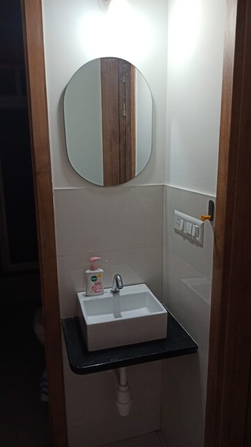 Bathroom in 2 BHK Apartment at Rama Fusion Towers, Hinjewadi – for Rent