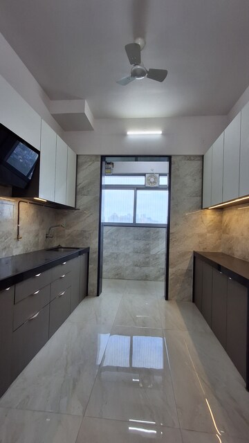 Kitchen in 3 BHK Apartment at Raj White City, Kandivali East – for Rent
