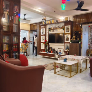 Living Room in 3 BHK Apartment at Gardenia Golf City, Noida Central – for Rent