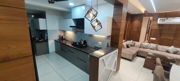 Kitchen in 3 BHK Apartment at Motia Blue Ridge, Dhakoli – for Sale