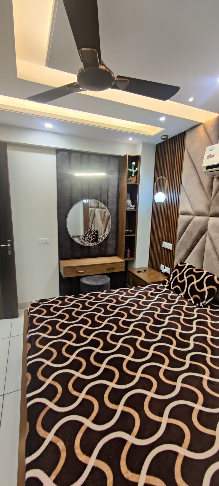 Bedroom, motia-blue-ridge 3 Bedroom 1800 Sq.Ft. Apartment In Dhakoli Zirakpur 9219112