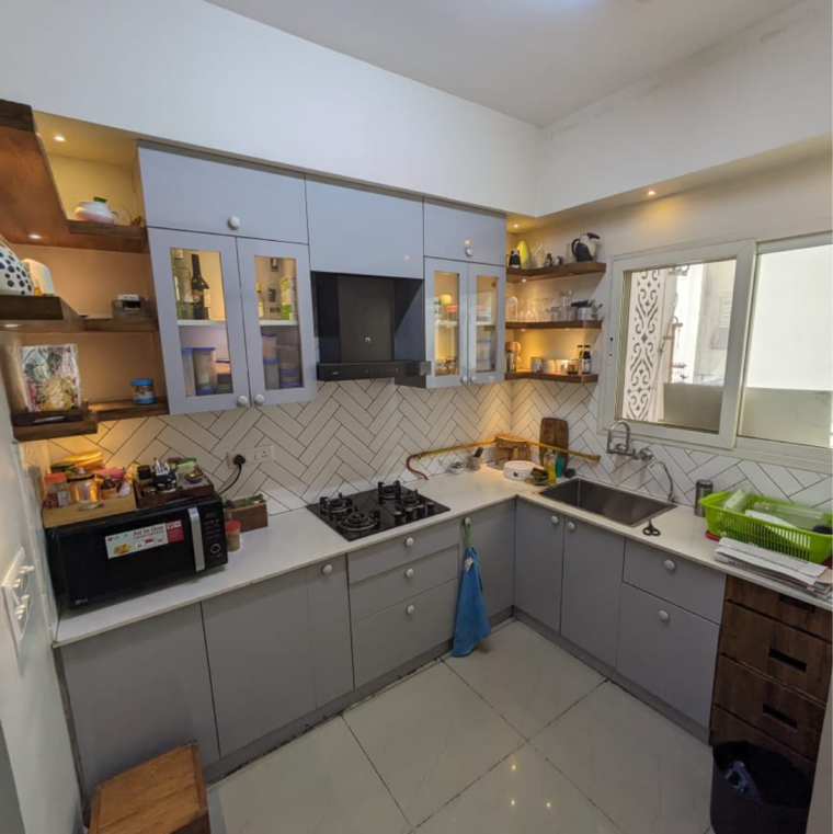 Kitchen, express-zenith 3 Bedroom 913 Sq.Ft. Apartment In Sector 77 Noida 9219185