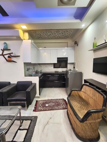 Living Room in 2 BHK Builder Floor at Milestone 32nd Avenue, Sector 15 – for Rent