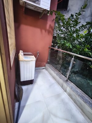 Balcony in 2 BHK Builder Floor at Satyam Plaza, Sector 15 – for Rent