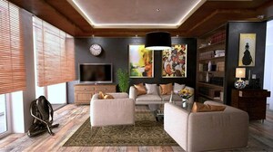 Living Room in 2 BHK Apartment at Godrej City, Poyanje – for Sale