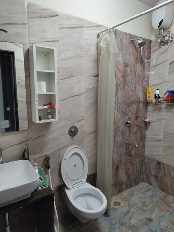 Bathroom in 2 BHK Apartment at Asmita Sand Dunes, Malad West – for Rent