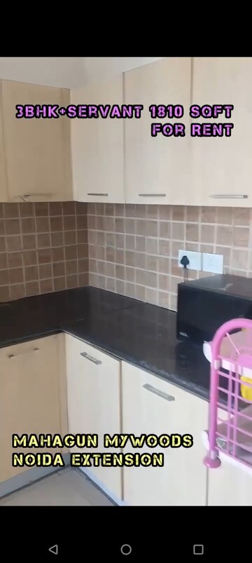 Kitchen in 3.5 BHK Apartment at Mahagun Mywoods, Sector 16c Greater Noida – for Rent